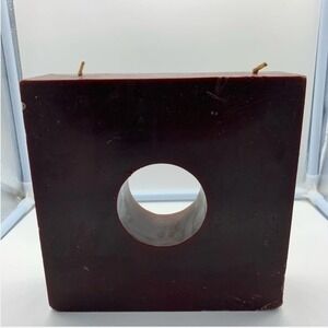 MOYEN large maroon purple hollow square candle